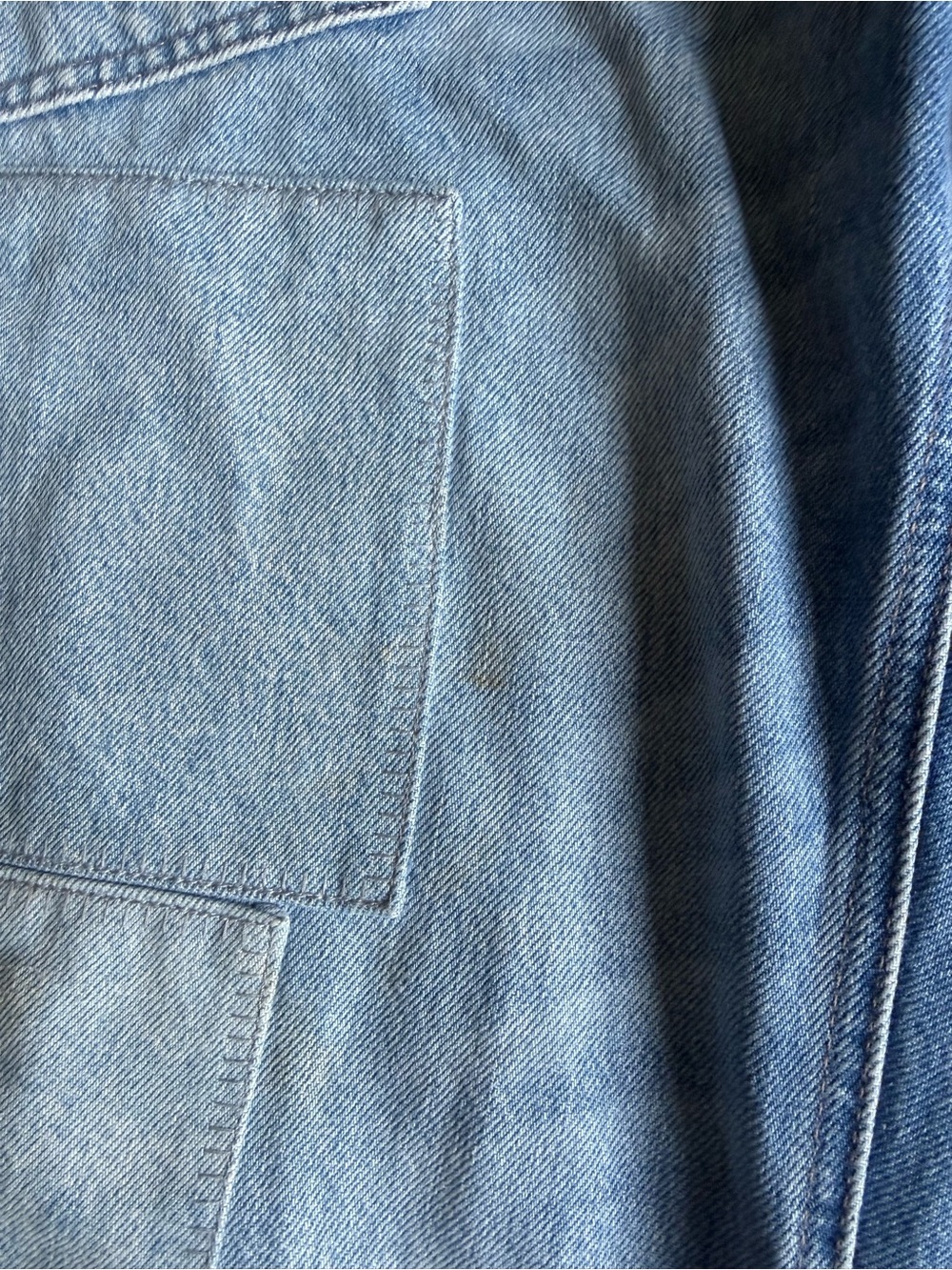 We The Free Light Blue Patchwork Barrel Jeans - Picture 4 of 4